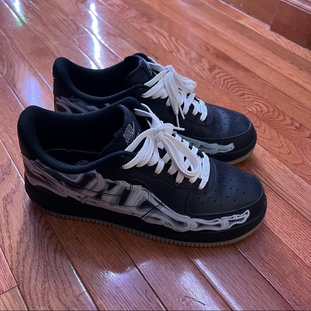 Nike Airforce 1 black skeleton